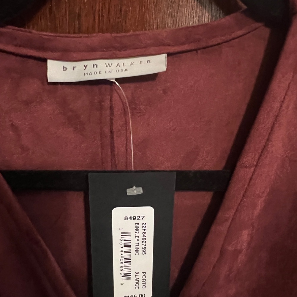 Bryn Walker Burgundy V-Neck Tunic